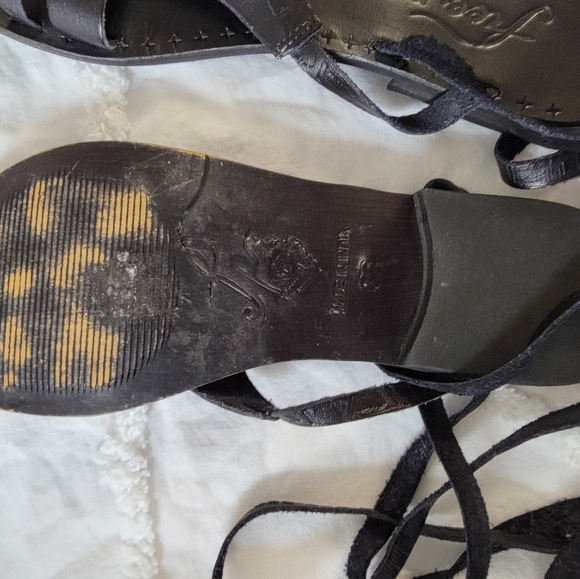 FREE PEOPLE OLIVEIRA WRAP Sandal Black ⚫️ Size 38/8 - Picture 6 of 8